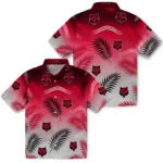 arkansas-state-red-wolves-hawaiian-shirt-personalized-ombre-fronds-scarlet-best-selling.webp