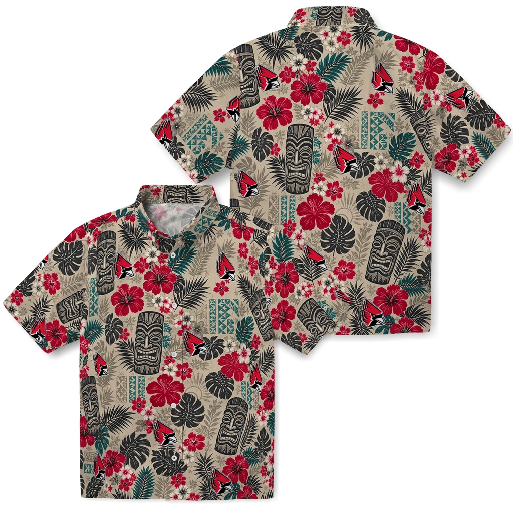 ball-state-cardinals-hawaiian-shirt-custom-tiki-masks-warm-beige-high-quality.webp