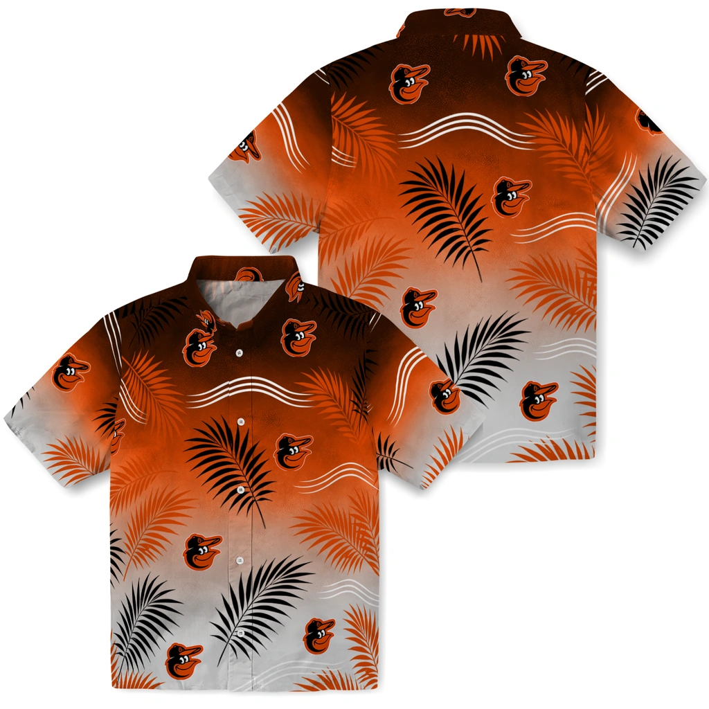 baltimore-orioles-hawaiian-shirt-custom-ombre-fronds-orange-high-quality.webp