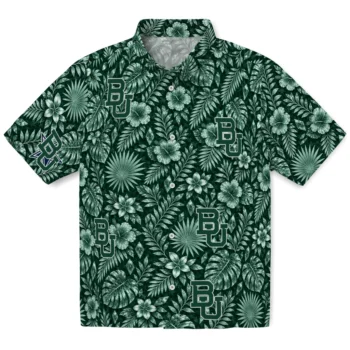 Baylor Bears Hawaiian Shirt - Crystal Foliage Green
