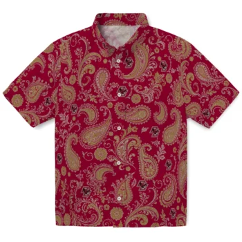 Boston College Eagles Hawaiian Shirt - Paisley Print Maroon