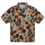 bowling-green-falcons-hawaiian-shirt-personalized-tiki-masks-warm-beige-best-selling.webp
