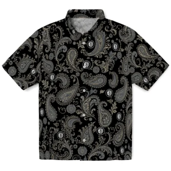 Brooklyn Nets Hawaiian Shirt - Paisley Print Black