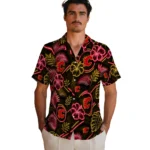 calgary-flames-hawaiian-shirt-customized-neon-florals-black-best-selling.webp