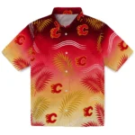 calgary-flames-hawaiian-shirt-customized-ombre-fronds-red-best-selling.webp