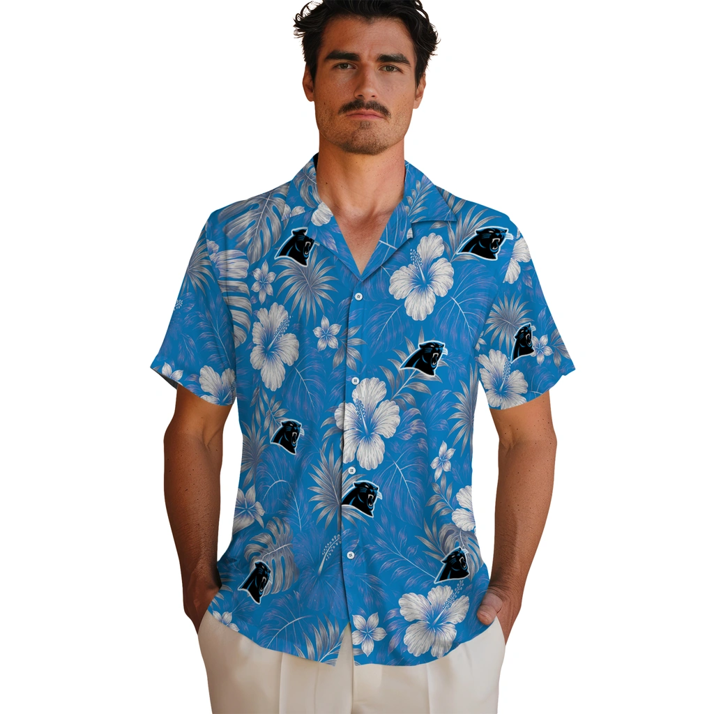carolina-panthers-hawaiian-shirt-custom-hibiscus-monstera-blue-fashion-forward.webp
