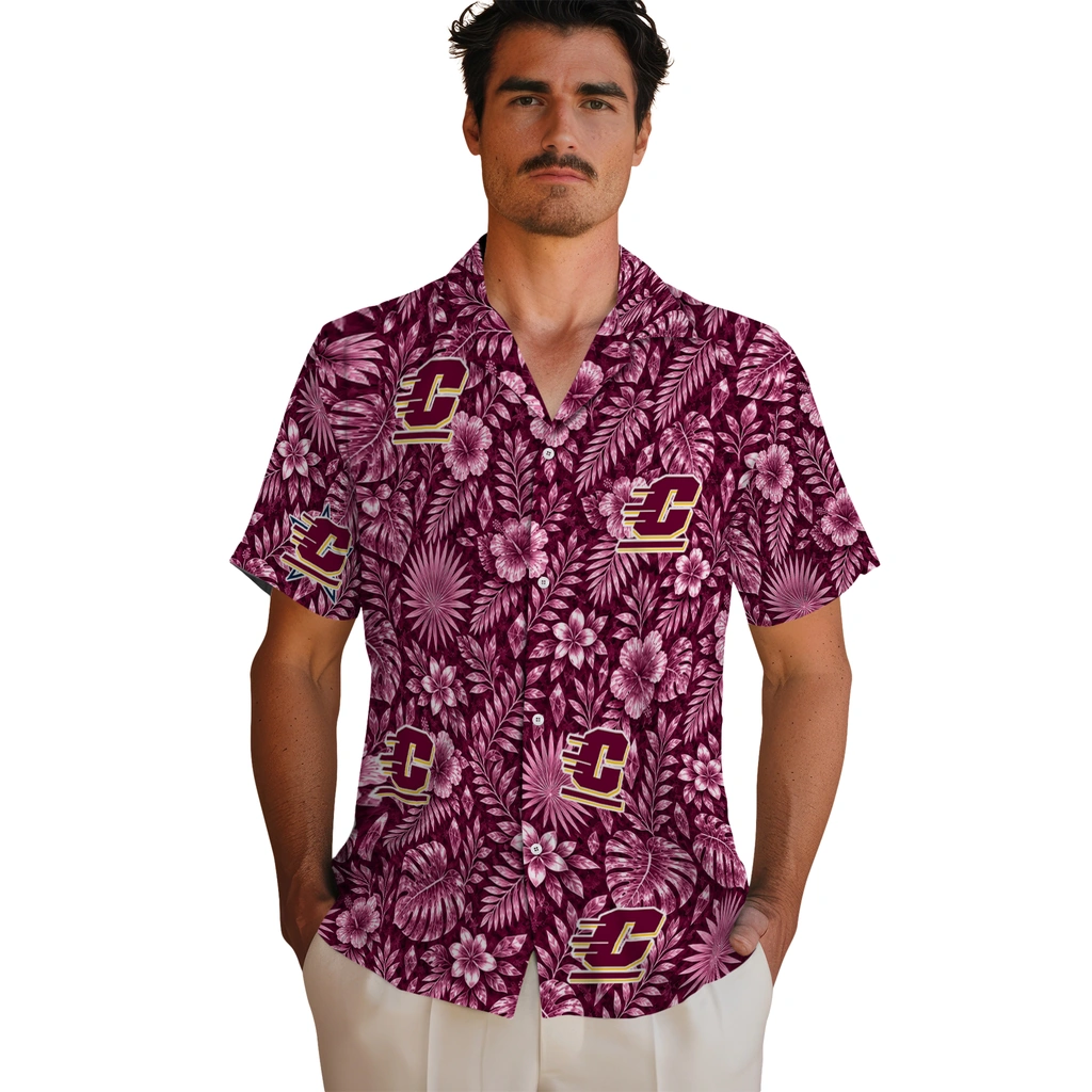 central-michigan-chippewas-hawaiian-shirt-personalized-crystal-foliage-maroon-fashion-forward.webp