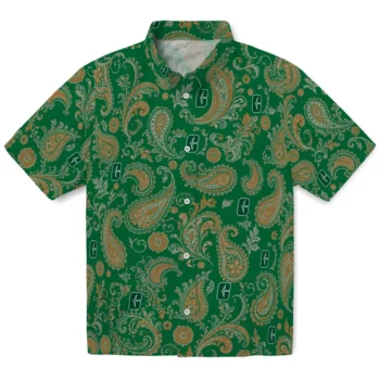 Charlotte 49ers Hawaiian Shirt - Paisley Print Green