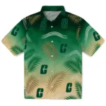 charlotte-49ers-hawaiian-shirt-customized-ombre-fronds-green-best-selling.webp