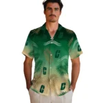 charlotte-49ers-hawaiian-shirt-customized-ombre-fronds-green-best-selling.webp