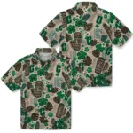 charlotte-49ers-hawaiian-shirt-personalized-tiki-masks-warm-beige-best-selling.webp