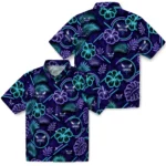 charlotte-hornets-hawaiian-shirt-custom-neon-florals-black-best-selling.webp