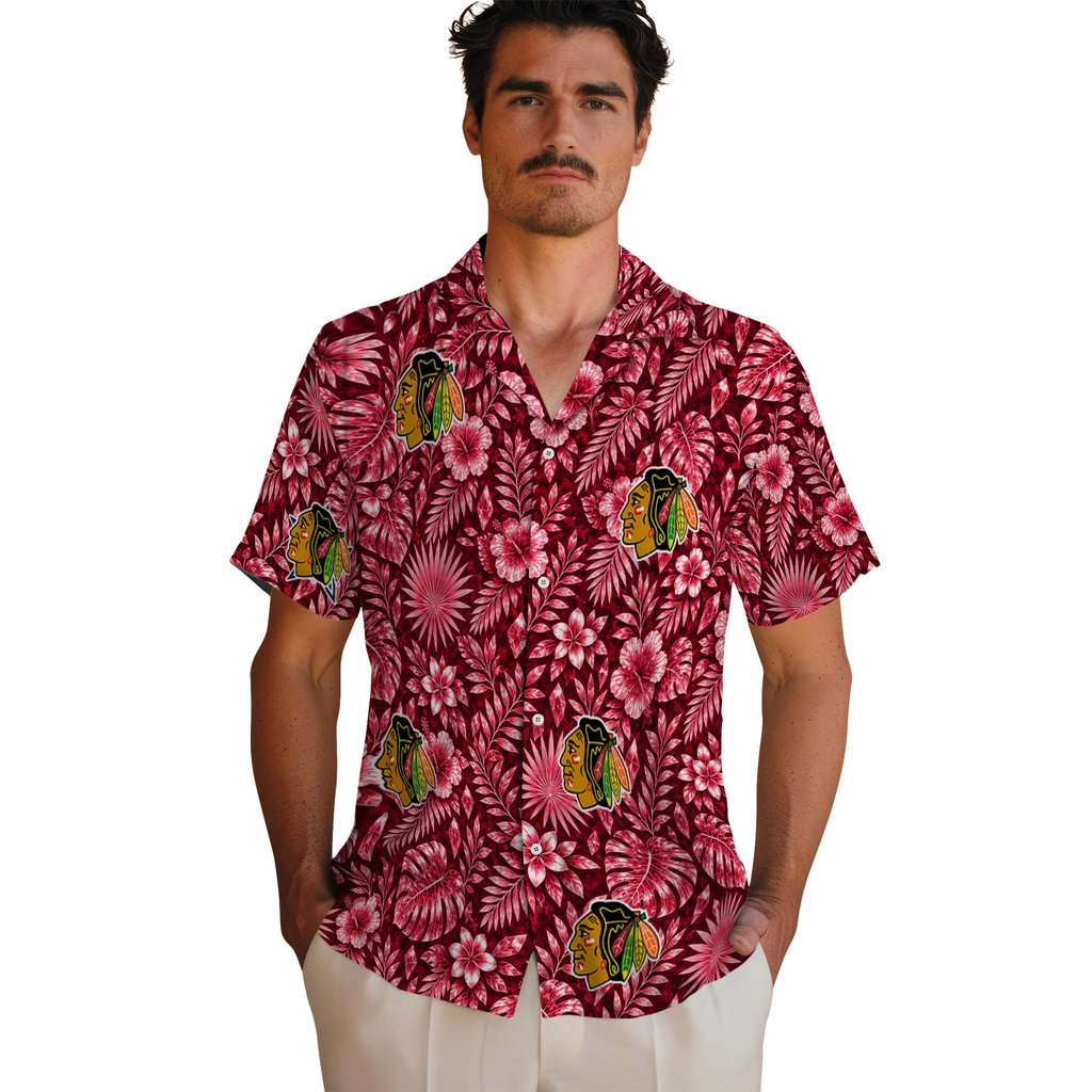 chicago-blackhawks-hawaiian-shirt-customized-crystal-foliage-red-fashion-forward.webp