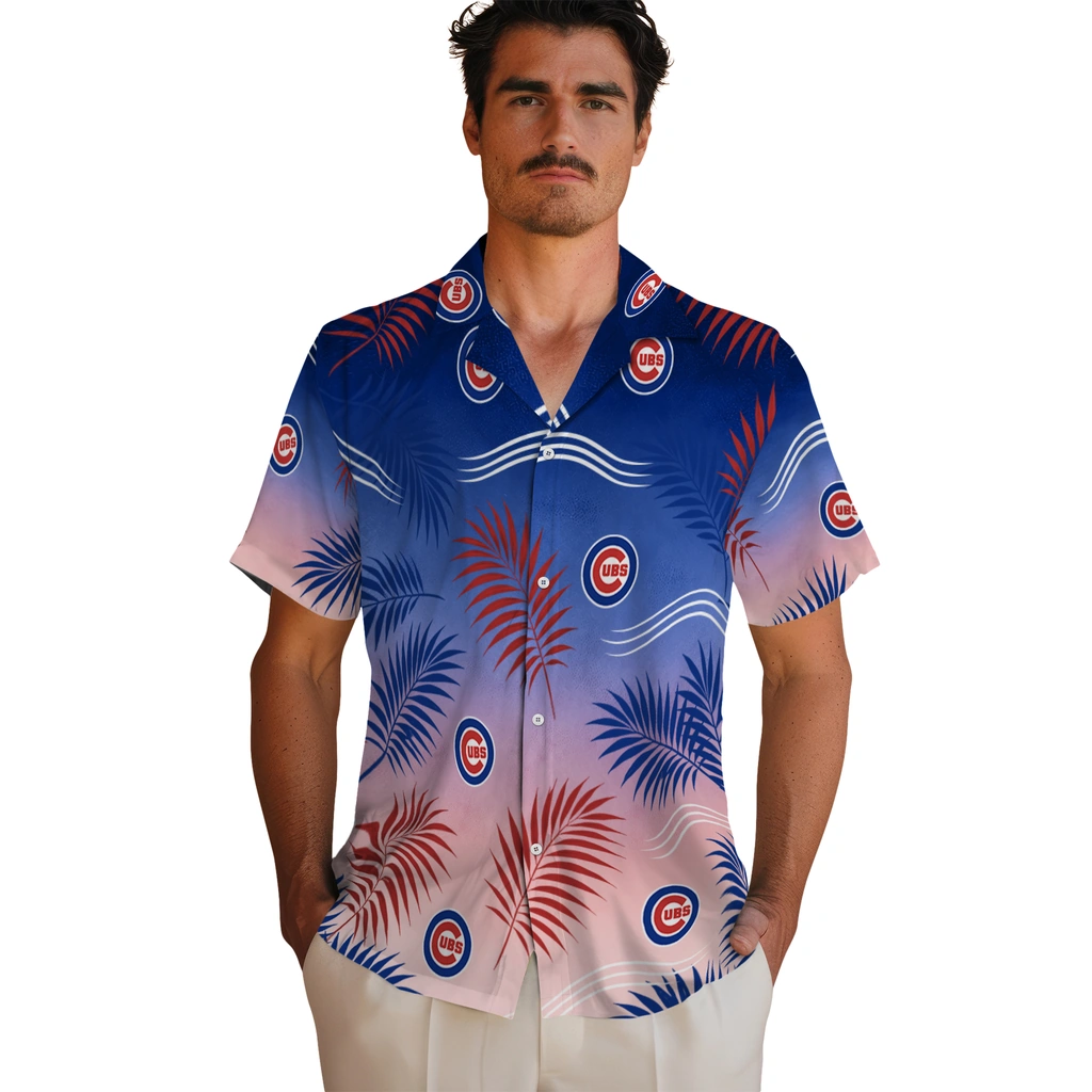 chicago-cubs-hawaiian-shirt-personalized-ombre-fronds-blue-fashion-forward.webp