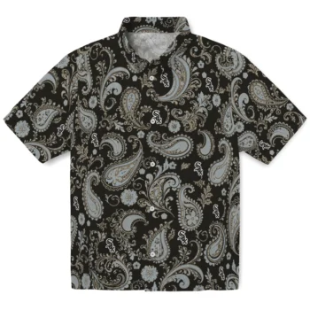 Chicago White Sox Hawaiian Shirt - Paisley Print Black