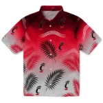 cincinnati-bearcats-hawaiian-shirt-customized-ombre-fronds-red-best-selling.webp