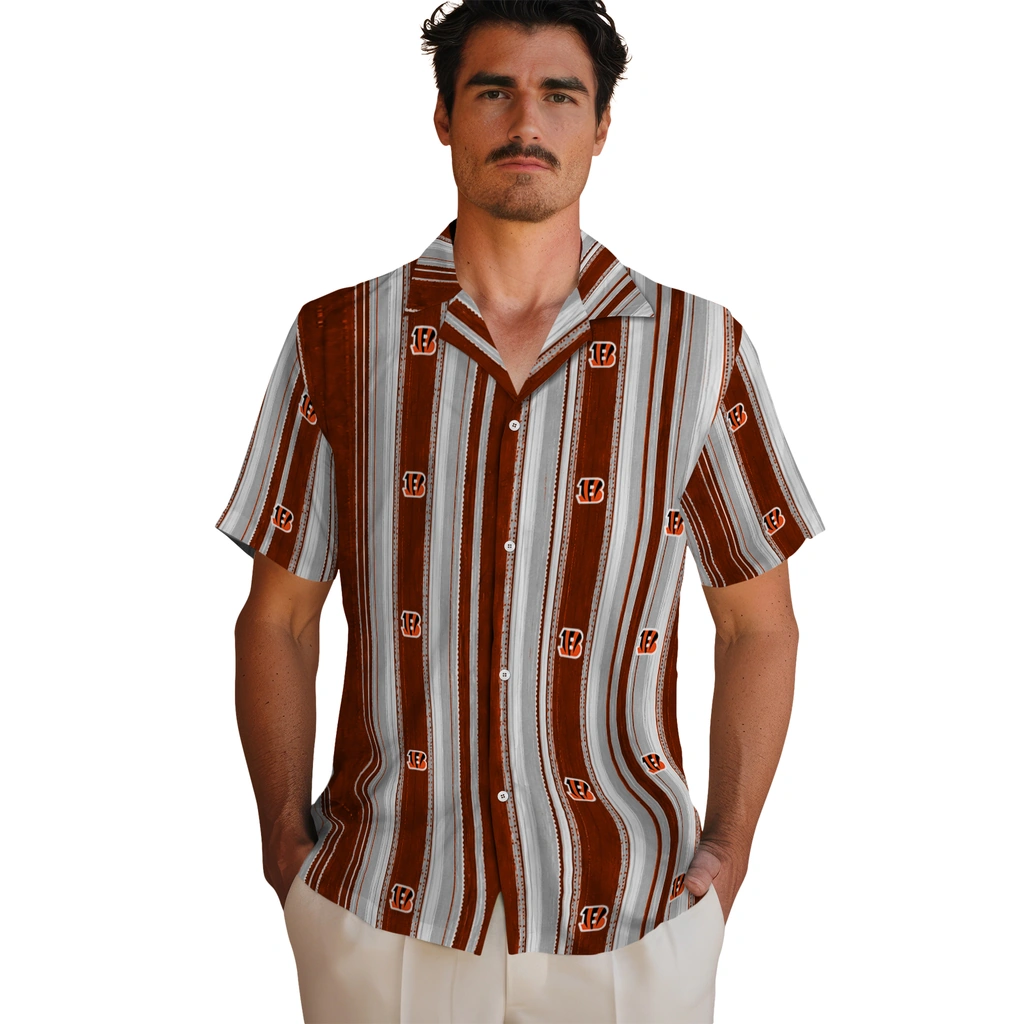 cincinnati-bengals-hawaiian-shirt-custom-distressed-stripes-orange-black-fashion-forward.webp