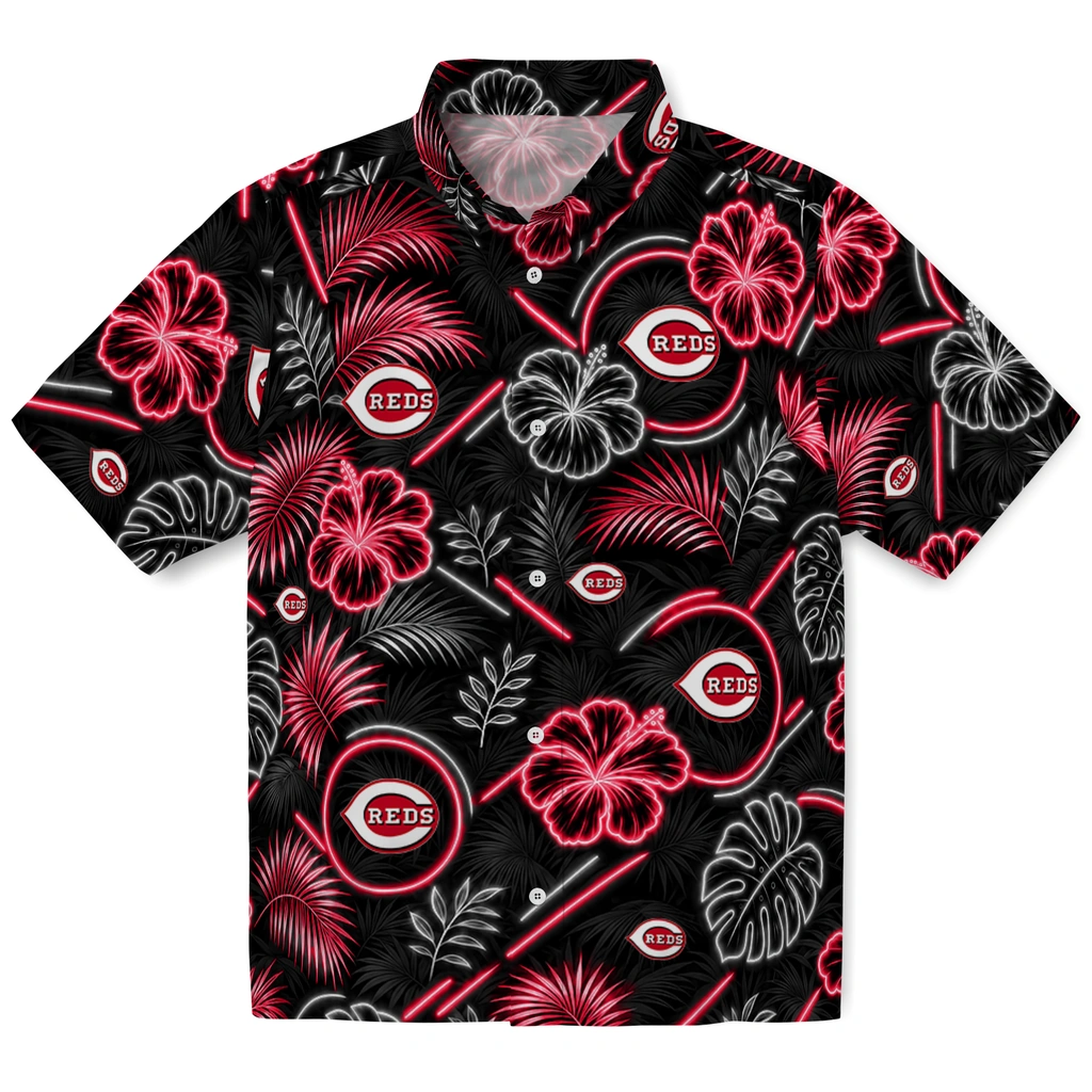 cincinnati-reds-hawaiian-shirt-customized-neon-florals-black-best-selling.webp cincinnati reds hawaiian shirt customized neon florals black best selling