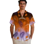 clemson-tigers-hawaiian-shirt-personalized-ombre-fronds-orange-best-selling.webp