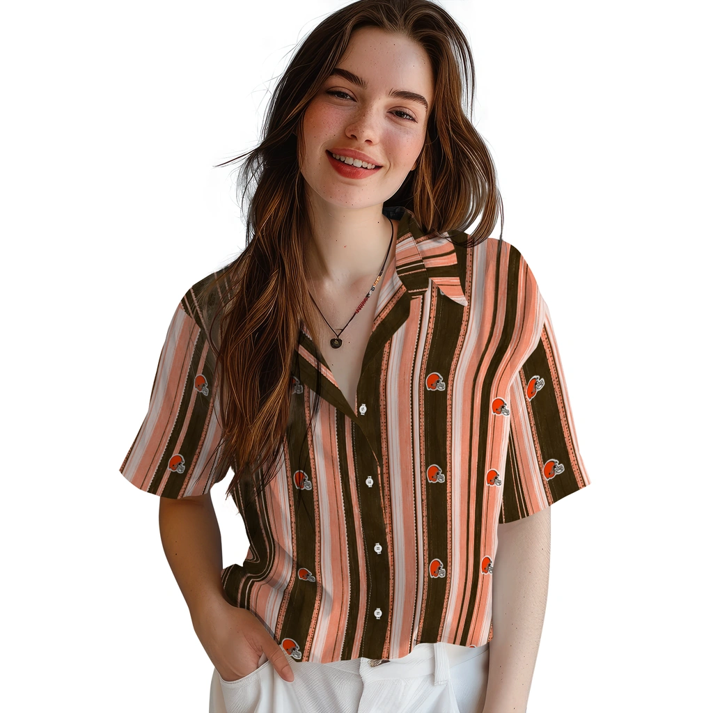 cleveland-browns-hawaiian-shirt-customized-distressed-stripes-brown-orange-latest-model.webp