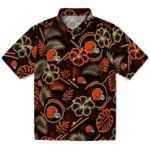 cleveland-browns-hawaiian-shirt-personalized-neon-florals-black-best-selling.webp