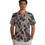 cleveland-guardians-hawaiian-shirt-custom-tiki-masks-warm-beige-best-selling.webp