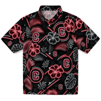 Colgate Raiders Hawaiian Shirt - Neon Florals Black