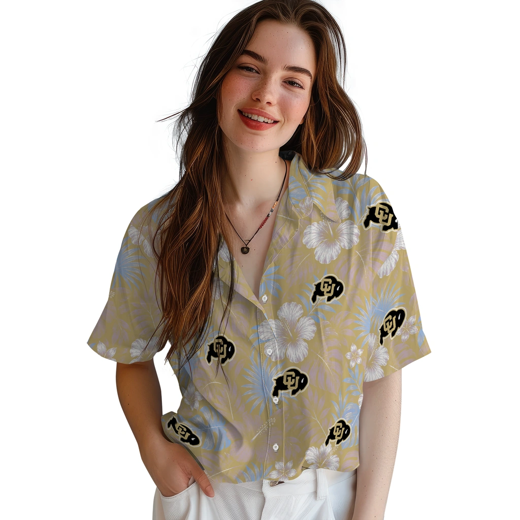 colorado-buffaloes-hawaiian-shirt-custom-hibiscus-monstera-gold-latest-model.webp