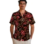 cornell-big-red-hawaiian-shirt-personalized-neon-florals-black-best-selling.webp