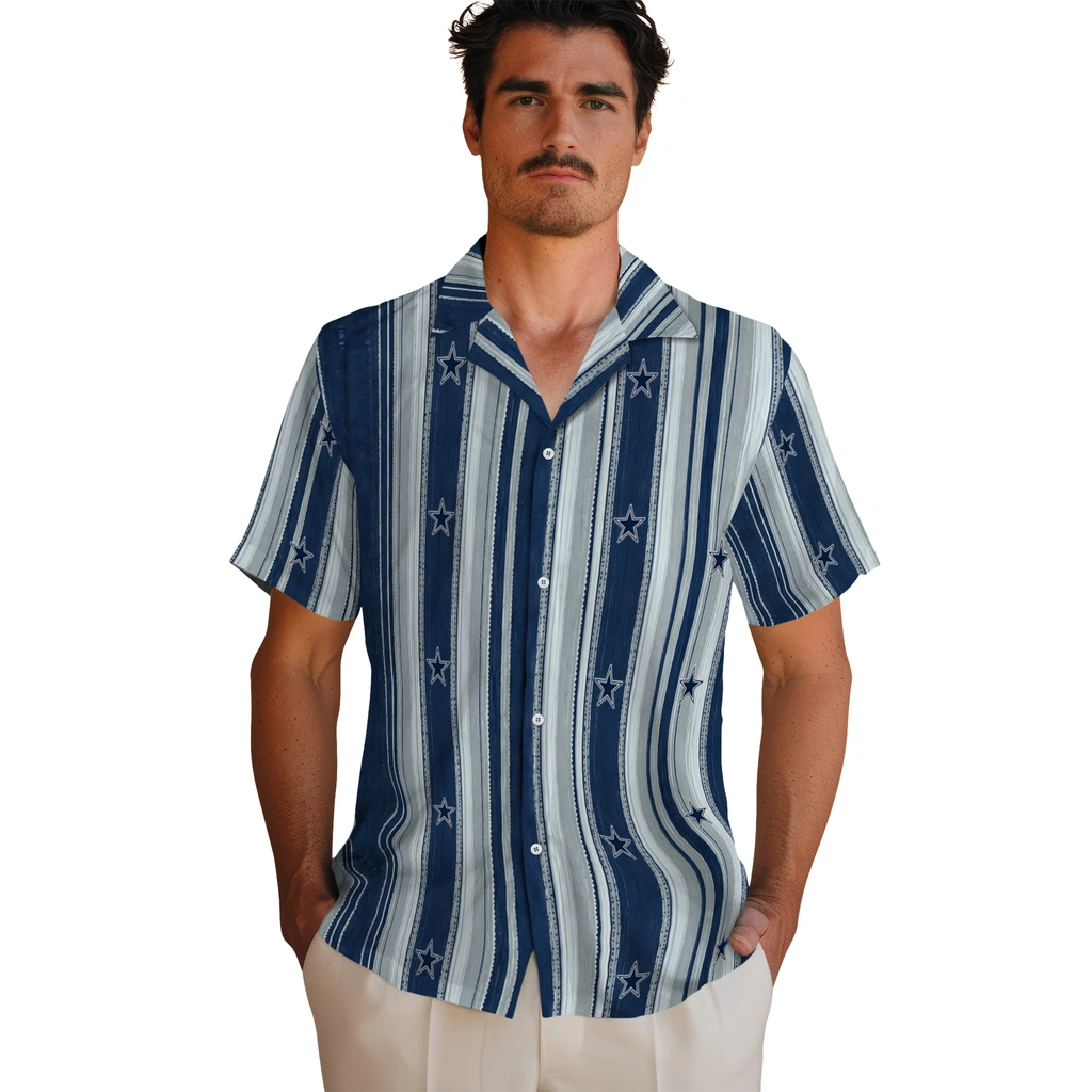 dallas-cowboys-hawaiian-shirt-personalized-distressed-stripes-blue-silver-fashion-forward.webp