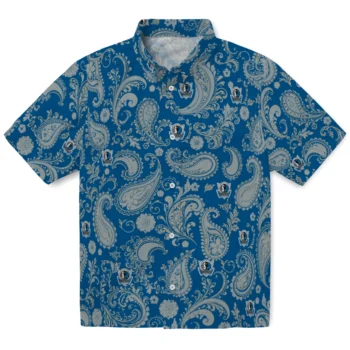Dallas Mavericks Hawaiian Shirt - Paisley Print Blue