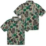 dallas-stars-hawaiian-shirt-customized-tiki-masks-warm-beige-best-selling.webp