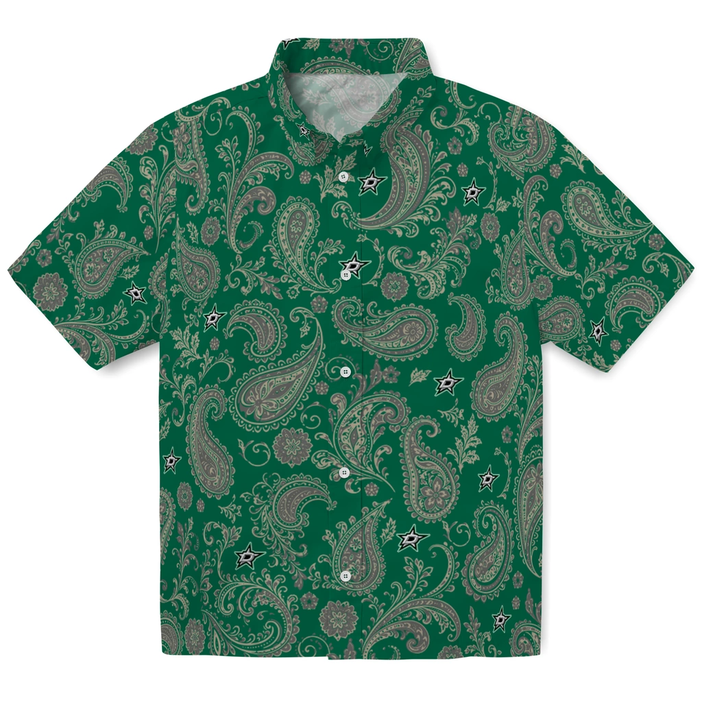 dallas-stars-hawaiian-shirt-personalized-paisley-print-green-best-selling.webp dallas stars hawaiian shirt personalized paisley print green best selling