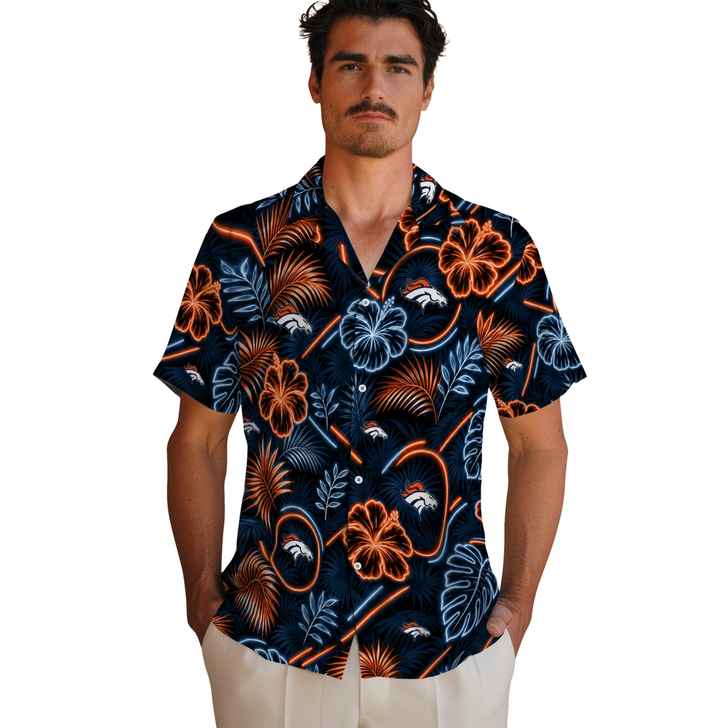 denver-broncos-hawaiian-shirt-customized-neon-florals-black-fashion-forward.webp