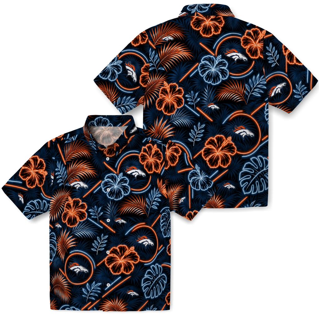 denver-broncos-hawaiian-shirt-customized-neon-florals-black-high-quality.webp