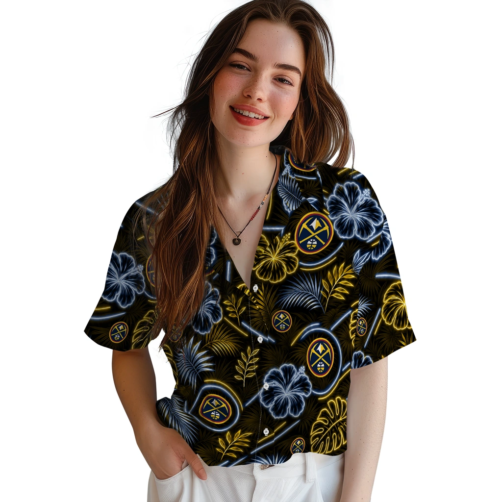 denver-nuggets-hawaiian-shirt-customized-neon-florals-black-latest-model.webp