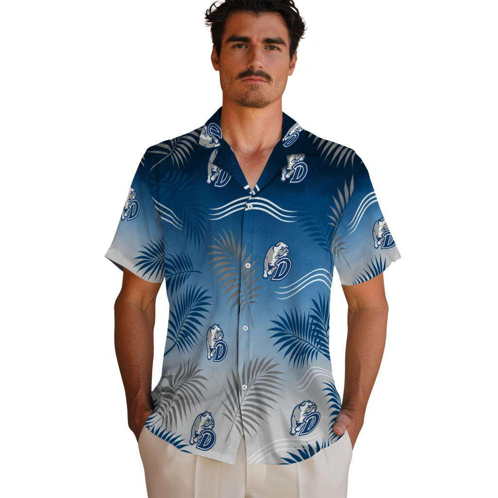 drake-bulldogs-hawaiian-shirt-customized-ombre-fronds-blue-fashion-forward.webp