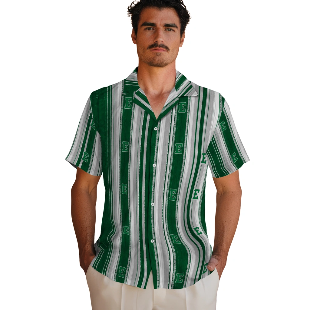 eastern-michigan-eagles-hawaiian-shirt-customized-distressed-stripes-green-white-fashion-forward.webp
