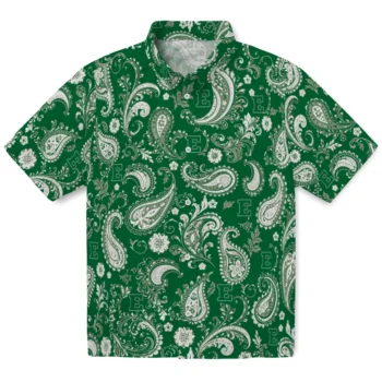 Eastern Michigan Eagles Hawaiian Shirt - Paisley Print Green