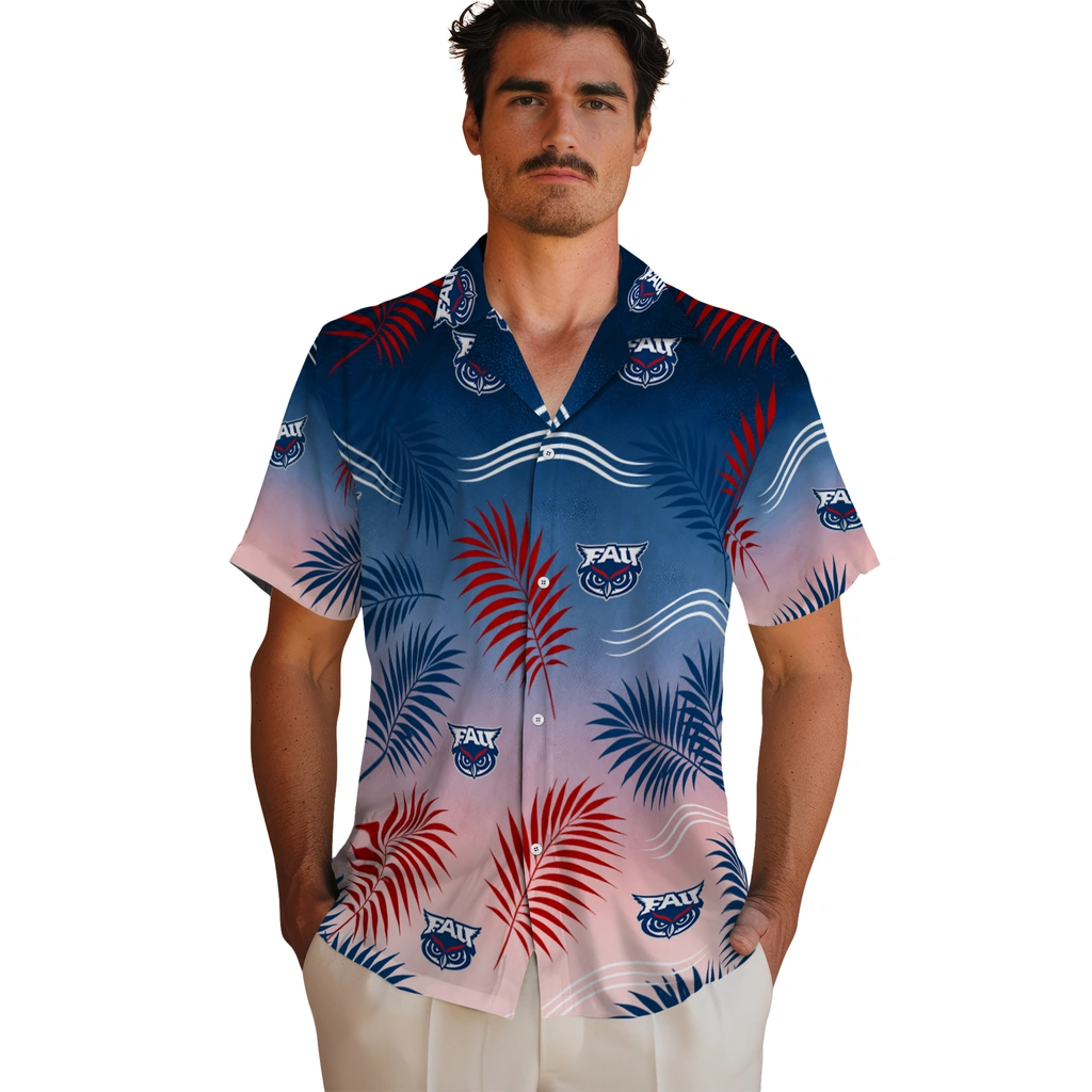 florida-atlantic-owls-hawaiian-shirt-personalized-ombre-fronds-blue-fashion-forward.webp