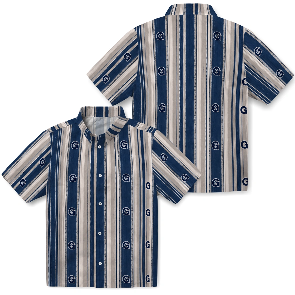 georgetown-hoyas-hawaiian-shirt-customized-distressed-stripes-blue-grey-high-quality.webp