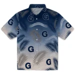 georgetown-hoyas-hawaiian-shirt-personalized-ombre-fronds-blue-best-selling.webp