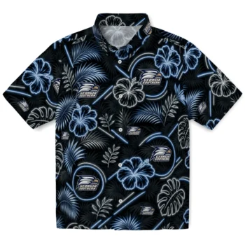 Georgia Southern Eagles Hawaiian Shirt - Neon Florals Black