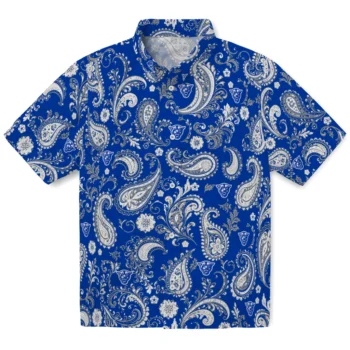 Georgia State Panthers Hawaiian Shirt - Paisley Print Blue