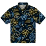 georgia-tech-yellow-jackets-hawaiian-shirt-customized-neon-florals-black-best-selling.webp