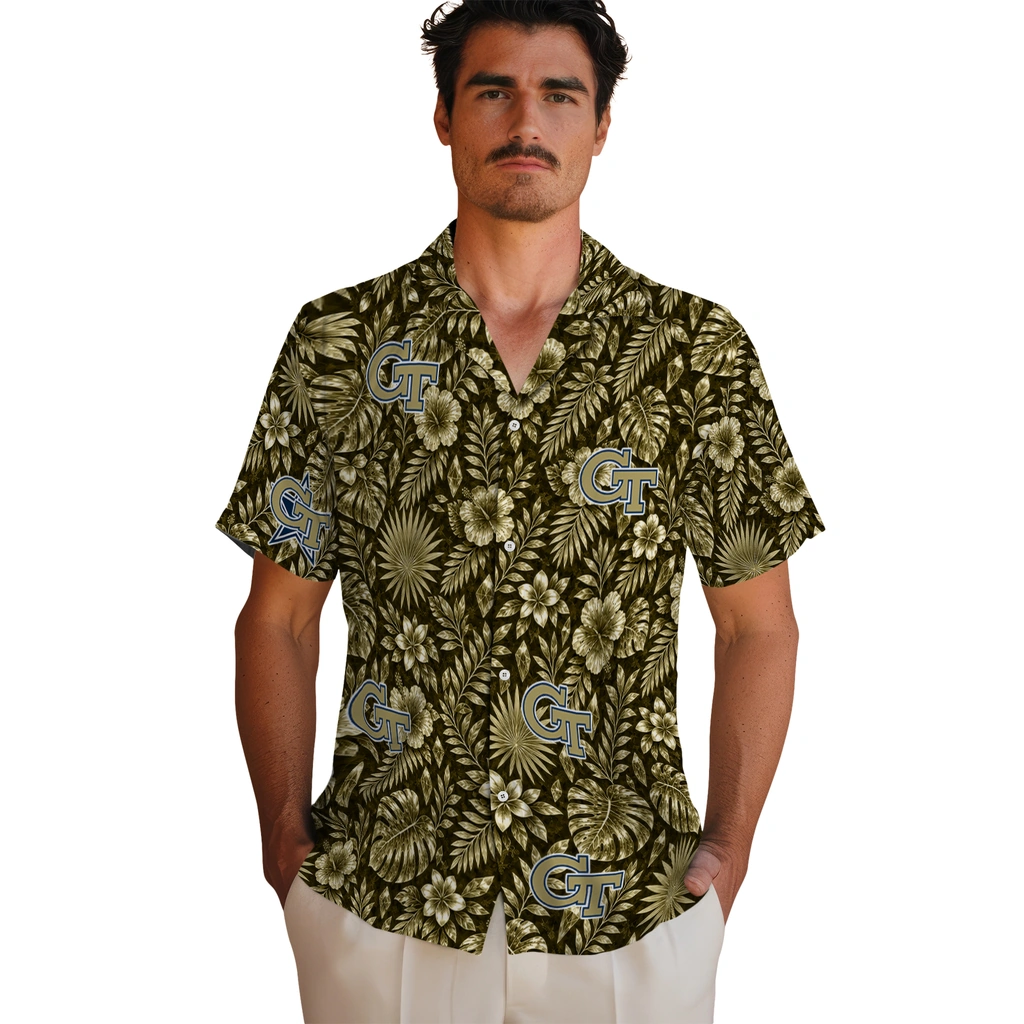 georgia-tech-yellow-jackets-hawaiian-shirt-personalized-crystal-foliage-gold-fashion-forward.webp