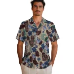 gonzaga-bulldogs-hawaiian-shirt-customized-tiki-masks-warm-beige-best-selling.webp