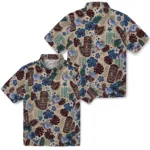 gonzaga-bulldogs-hawaiian-shirt-customized-tiki-masks-warm-beige-best-selling.webp