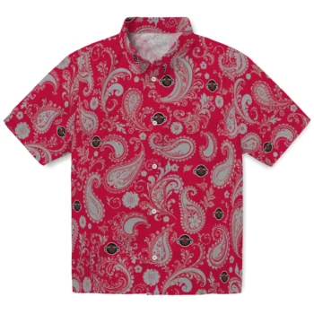 Houston Rockets Hawaiian Shirt - Paisley Print Red