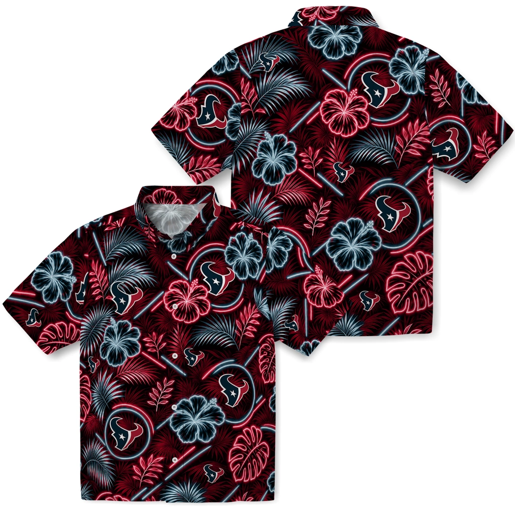 houston-texans-hawaiian-shirt-customized-neon-florals-black-high-quality.webp